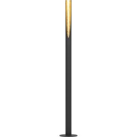 LAMPADAIRE LED EN ACIER NOIR ET OR BARBOTTO