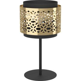 LAMPE DE TABLE EN ACIER NOIR ET LAITON SANDBACH EGLO