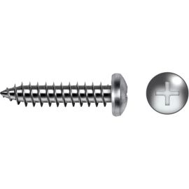 BLISTER DE 5 VIS AUTOTARAUDEUSES TÊTE BOMBÉE PH 4.8X38 MM EN ACIER INOXYDABLE