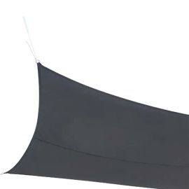 VOILE D’OMBRAGE RECTANGULAIRE ANTHRACITE 3X2 M EN POLYÉTHYLÈNE 160 GR/M²