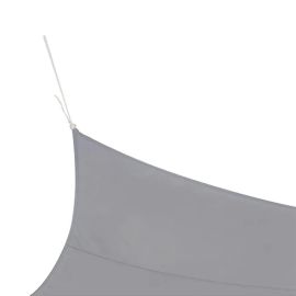 VOILE D’OMBRAGE RECTANGULAIRE GRIS CLAIR 3X2 M POLYESTER 160 GR/M²