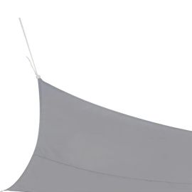 VOILE D’OMBRAGE RECTANGULAIRE GRIS CLAIR 4X3 M EN POLYESTER 160 160GR/M²