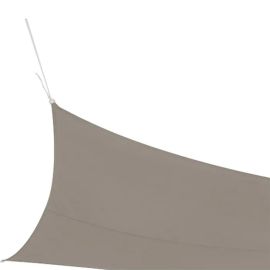 VOILE D’OMBRAGE RECTANGULAIRE TAUPE 4X3 M EN POLYESTER 160 GR/M²