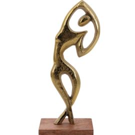 SILHOUETTE DANSEUSE EN ALUMINIUM 25X10X10 CM