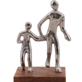 SILHOUETTE FAMILLE EN ALUMINIUM PETIT MODÈLE 15X10X10 CM