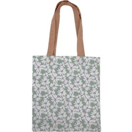TOTE BAG IMPRIMÉ FLEURS 15X15X10 CM