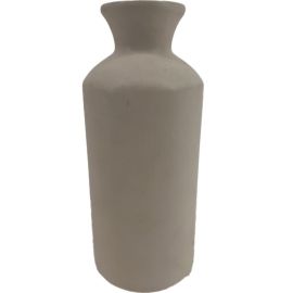 VASE EN CÉRAMIQUE GRIS 20X8 CM
