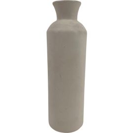VASE EN CÉRAMIQUE GRIS 27X8 CM