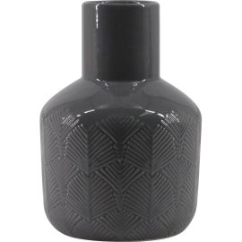 VASE KACEY GRIS 17.5X12.3 CM