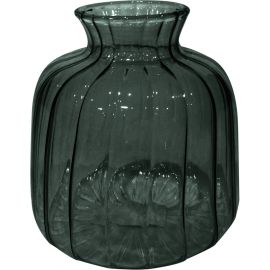 VASE SPRING EN VERRE STRIÉ 10X10 CM