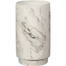 VASE TUBE EN CÉRAMIQUE EFFET MARBRE