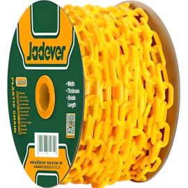 CHAÎNE EN PLASTIQUE 8 MM X 25 M JAUNE JADEVER