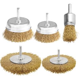 ENSEMBLE DE 5 BROSSES MÉTALLIQUES JADEVER