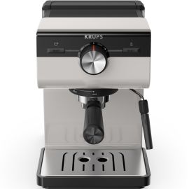 CAFETIÈRE EXPRESSO MANUELLE KRUPS AUTHENTIC S&P GRIS 15 BARS AVEC BUSE VAPEUR ET RÉSERVOIR 2L