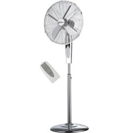 VENTILATEUR SUR PIED INOX AVEC TÉLÉCOMMANDE 16" PUISSANT ET SILENCIEUX GENERAL