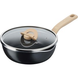 SAUTEUSE AVEC COUVERCLE 24 CM REVÊTEMENT TITANIUM NOIR TEFAL