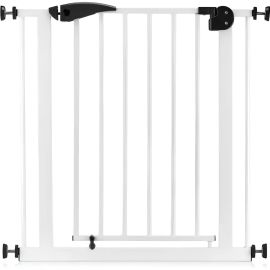 BARRIÈRE DE SÉCURITÉ POUR BÉBÉ EN ACIER BLANC AJUSTABLE DE 75 À 85 CM