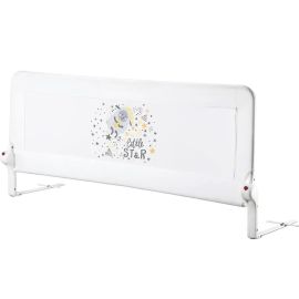 BARRIÈRE DE LIT EN ACIER BLANC AVEC MOTIF MOUTON 120CM X 48,5CM