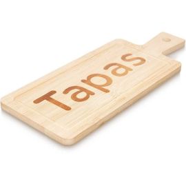 PLANCHE RECTANGULAIRE EN BAMBOU AVEC TABLEAU EN ARDOISE POUR TAPAS