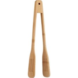 PINCE DE CUISINE EN BAMBOU AVEC PELLES INTEGREES