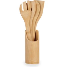 SUPPORT AVEC 5 USTENSILES DE CUISINE EN BAMBOU