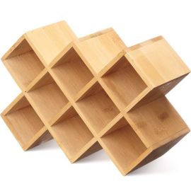 PORTE-ÉPICES EN BAMBOU POUR 10 BOUTEILLES