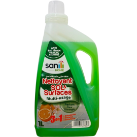 NETTOYANT SOLS PARFUM FLEUR D’ORANGER 1 LITRE MULTI USAGES DÉSINFECTANT DÉSODORISANT ANTIBACTÉRIEN
