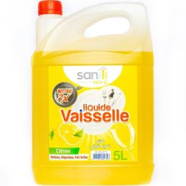 LIQUIDE VAISSELLE CITRON 5 LITRES NETTOYANT DÉGRAISSANT EFFICACE