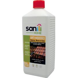 ANTI-MOUSSE CONCENTRÉ SANILI 1 LITRE POUR TOITURES FAÇADES TERRASSES MURS