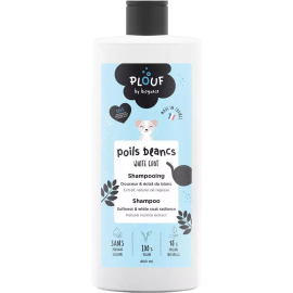 SHAMPOING POUR CHIEN POILS BLANCS PLOUF 400 ML À LA RÉGLISSE