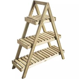 ÉTAGÈRE EN BOIS PYRAMIDE KEOPS H100 CM AVEC 3 NIVEAUX