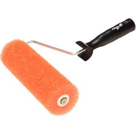 ROULEAU DE PEINTURE EN MOUSSE ORANGE TEXTURE P3 AVEC MANCHE PLASTIQUE