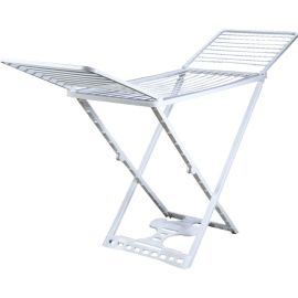 SÈCHE-LINGE EN RÉSINE BLANC 20 MÈTRES AVEC AILES ET PATTES REPLIABLES