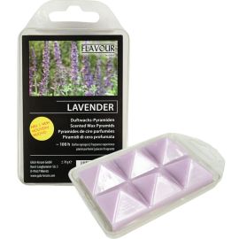 LOT DE 6 PYRAMIDES DE CIRE PARFUMÉE LAVANDE 70 GR 100 HEURES GALA