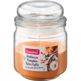 BOUGIE PARFUMÉE EN VERRE AVEC COUVERCLE ORANGE 12,5 CM PROFISSIMO PUMPKIN SPICE LATTE