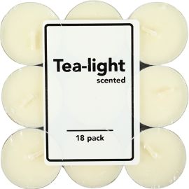 SET DE 18 BOUGIES CHAUFFE-PLAT VANILLE 4 CM EN CIRE