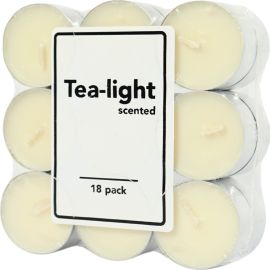 SET DE 18 BOUGIES CHAUFFE-PLAT VANILLE 4 CM EN CIRE