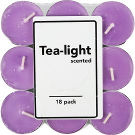 SET DE 18 BOUGIES CHAUFFE-PLAT LAVANDE 4 CM EN CIRE