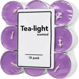 SET DE 18 BOUGIES CHAUFFE-PLAT LAVANDE 4 CM EN CIRE
