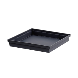 SOUCOUPE CARRÉE TOSCANE 26,7 CM GRIS ANTHRACITE EN POLYPROPYLÈNE EDA