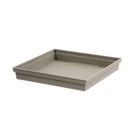 SOUCOUPE CARRÉE TOSCANE 26,7 CM TAUPE EN POLYPROPYLÈNE EDA