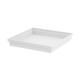 SOUCOUPE CARRÉE TOSCANE 26,7 CM BLANC EN POLYPROPYLÈNE EDA
