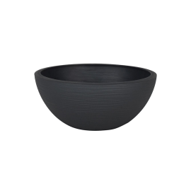 VASQUE RONDE EN POLYPROPYLÈNE ANTHRACITE 25 CM EDA GRAPHITE UP 3,3 L