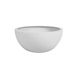 VASQUE RONDE EN POLYPROPYLÈNE BLANC 25 CM EDA GRAPHIT UP 3,3 L