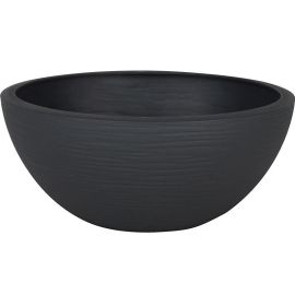 VASQUE RONDE EN POLYPROPYLÈNE ANTHRACITE 30 CM EDA GRAPHIT UP 5,5 L