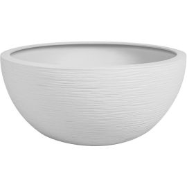 VASQUE RONDE EN POLYPROPYLÈNE BLANC CÉRUSÉ 30 CM EDA GRAPHIT UP 5,5 L