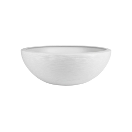 VASQUE RONDE EN POLYPROPYLÈNE BLANC CÉRUSÉ 40 CM EDA GRAPHIT UP 14,9 L