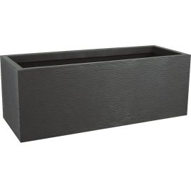 JARDINIÈRE RECTANGULAIRE EN POLYPROPYLÈNE GRAPHIT UP 79 CM GRIS ANTHRACITE 57 L EDA