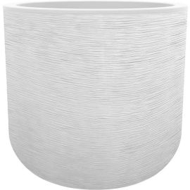 POT ROND POLYPROPYLENE EDA GRAPHIT UP BLANC CERUSE 50 CM 67 L