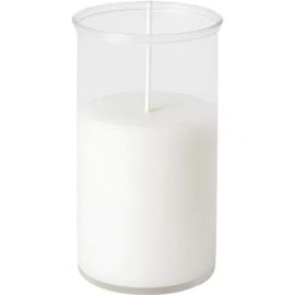 BOUGIE BLOC BLANCHE 10 CM LONGUE DURÉE
